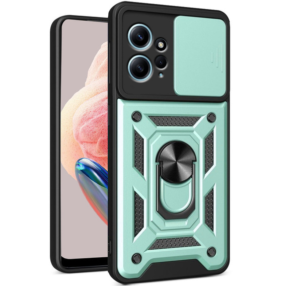 Obal na mobil pre Xiaomi Redmi Note 12 4G, CamShield Slide, zelené