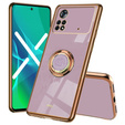Obal na mobil pre Xiaomi Poco X4 Pro 5G, Electro Ring, fialové