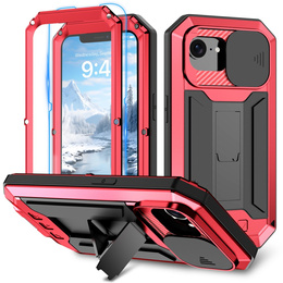 Obrnené puzdro pre iPhone 16E, R-JUST, červené