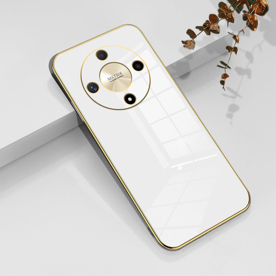 Puzdro pre Honor Magic 6 Lite 5G, Glamour CamShield, biele