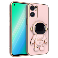 Obal na mobil pre Oppo Reno 7 5G, Astronaut, ružové