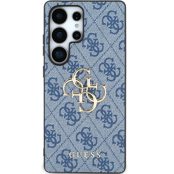 GUESS Obal na mobil pre Samsung Galaxy S25 Ultra, 4G Big Metal Logo, modré
