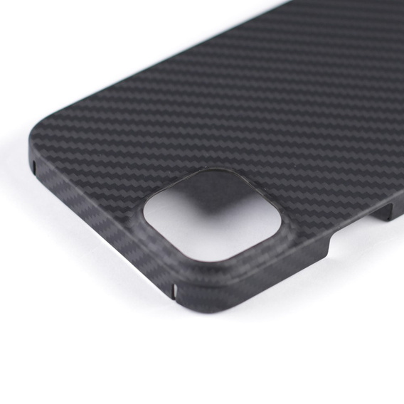 Puzdro pre iPhone 14, Aramid Fiber Cover, čierne