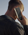 Puzdro pre Samsung Galaxy S25 Ultra, Leather Rhombus, čierne