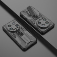 Puzdro pre Xiaomi 14 Ultra, Military kickstand, čierne
