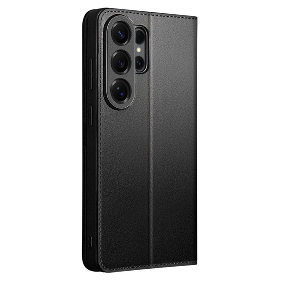Kožené puzdro Qialino pre Samsung Galaxy S26 Ultra, čierne