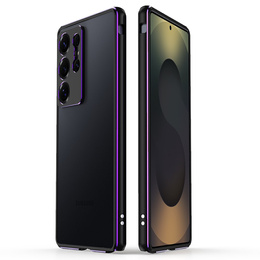 Puzdro LUPHIE pre Samsung Galaxy S25 Ultra, Armor Bumper, čierne