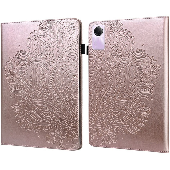 Puzdro s chlopňou pre Xiaomi Redmi Pad SE 11", flower, ružové