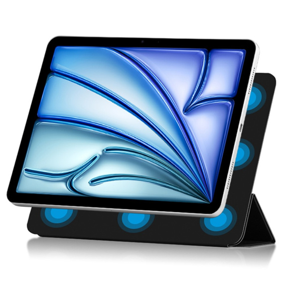Puzdro pre Apple iPad Air 13" 6 gen. 2024 (A2836, Magnetic smartcase, čierne