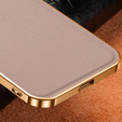 Obal na mobil pre Samsung Galaxy S21, Cowhide Leather, ružové