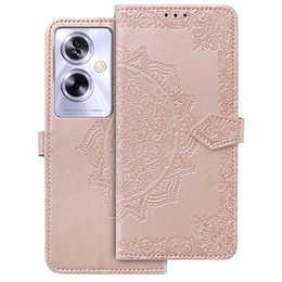Klapkové puzdro pre Oppo A79 5G, Mandala, ružové rose gold