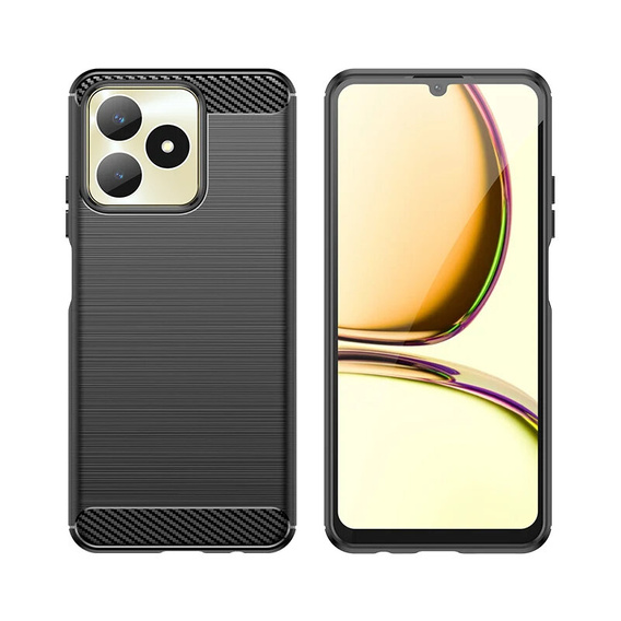 Obal na mobil pre Realme Note 50, Carbon, čierne