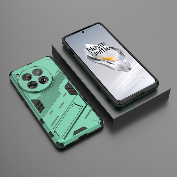 Puzdro pre OnePlus 12 5G, Military kickstand, zelený