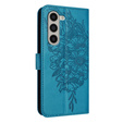 Klapkové puzdro pre Samsung Galaxy Z Fold6 5G, Butterfly, modré
