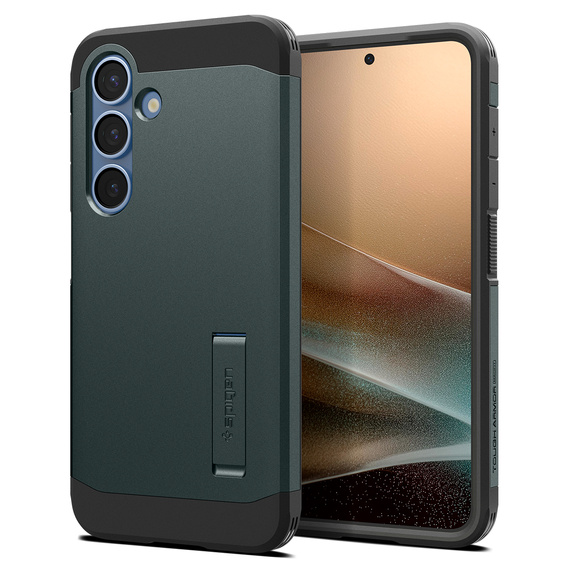 Puzdro Spigen Tough Armor Mag Abyss Green pre Samsung Galaxy S25