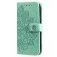 Klapkové puzdro pre Samsung Galaxy M34 5G, Mandala Flower, zelené