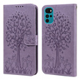 Klapkové puzdro pre Motorola Moto G22, tree, fialové