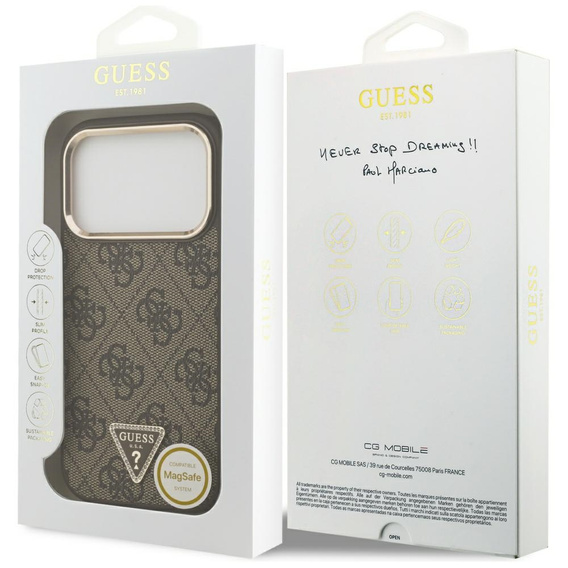 Puzdro Guess 4G Triangle Logo MagSafe pre iPhone 17 Pro