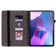 Puzdro s chlopňou pre Lenovo Tab P12, flower, fialové