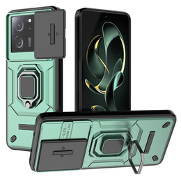 Puzdro pre Xiaomi 13T / 13T Pro, KickStand Camera Lens, zelený