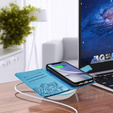Klapkové puzdro pre Oppo Reno 13F / Oppo Reno 13FS, Butterfly, modré