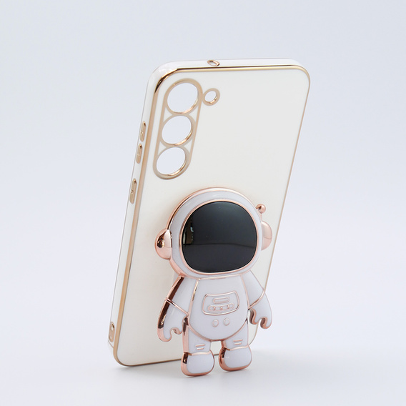 Obal na mobil pre Samsung Galaxy S23 Plus, Astronaut, biele