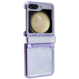 Puzdro pre Samsung Galaxy Z Flip 5 5G, Mechanical Legend, fialové