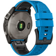 Silikónový remienok pre Garmin Fenix 7 / Forerunner 965 / 955 / 945 / 935, modrý / čierny