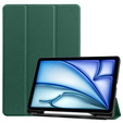 Puzdro pre iPad Air 13" 2025/2024 (7/6 gen.), Smartcase s priestorom pre stylus, tmavozelené