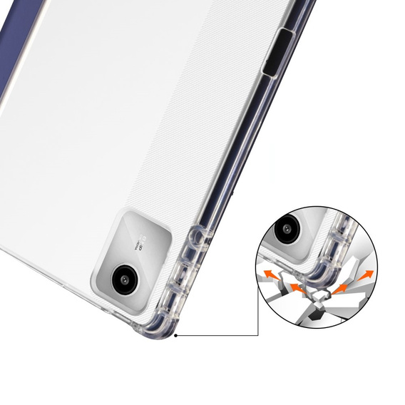 Puzdro pre Lenovo Tab M11, Smartcase Hybrid, so slotom na stylus, tmavomodré