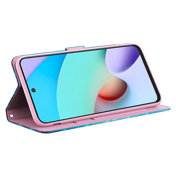Klapkové puzdro pre Xiaomi Redmi 13C / Poco C65, Wallet, Butterflies modré