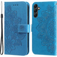 Klapkové puzdro pre Samsung Galaxy A14 4G/5G, Mandala Flower, modré