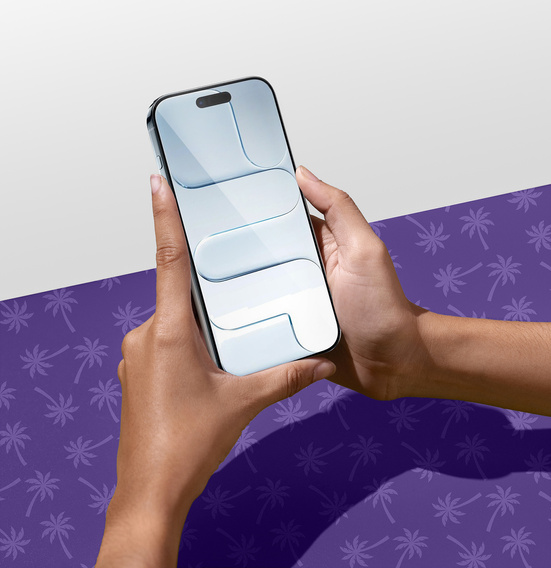 Tmavé sklo na ochranu súkromia Shy Palm pre iPhone Air