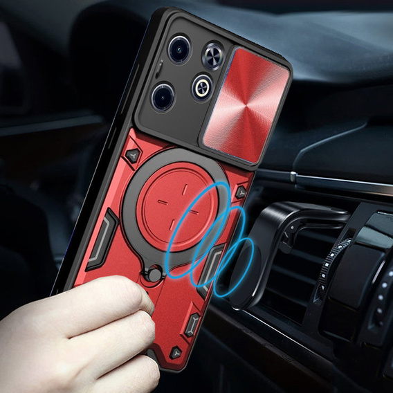 Pancierované puzdro pre Infinix Hot 40i, CamShield Slide, červené
