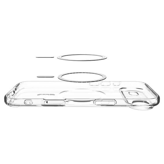 Spigen Ultra Hybrid MagSafe puzdro pre iPhone Air, číre/biele