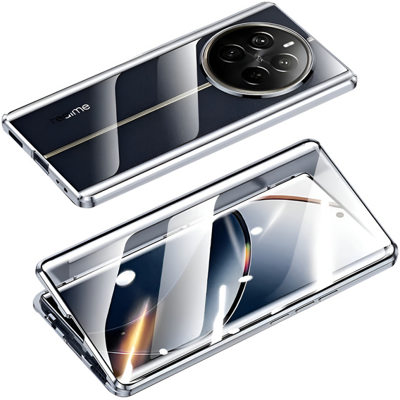 Puzdro pre Realme 12 Pro 5G / Realme 12 Pro+ 5G, Magnetic Dual Glass, čierne