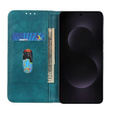 Flipové puzdro pre Samsung Galaxy S25 Edge, Split Leather, zelený