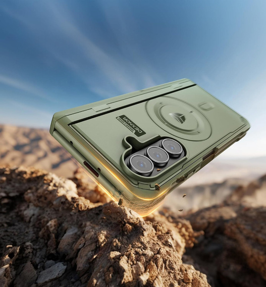 Dexnor Magnetické pancierované puzdro s dvojitou základňou pre Samsung Galaxy Z Fold7