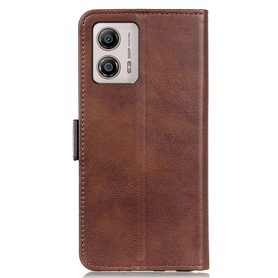 Klapkové puzdro pre Motorola Moto G53 5G / G13 / G23, Wallet, hnedé