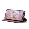 CASEME puzdro pre Samsung Galaxy S22+ Plus 5G, Leather Wallet Case, červené