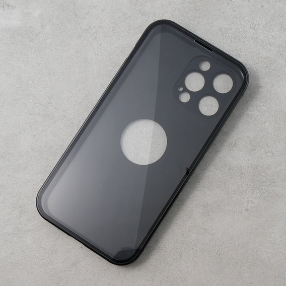 Puzdro pre iPhone 13 Pro Max, Dual Glass, pre Magsafe, čierne