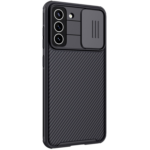 Puzdro pre Samsung Galaxy S21 FE, pancierované Nillkin, CamShield Pro, čierne