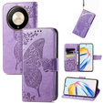 Klapkové puzdro pre Honor Magic 6 Lite 5G, Butterfly, fialové