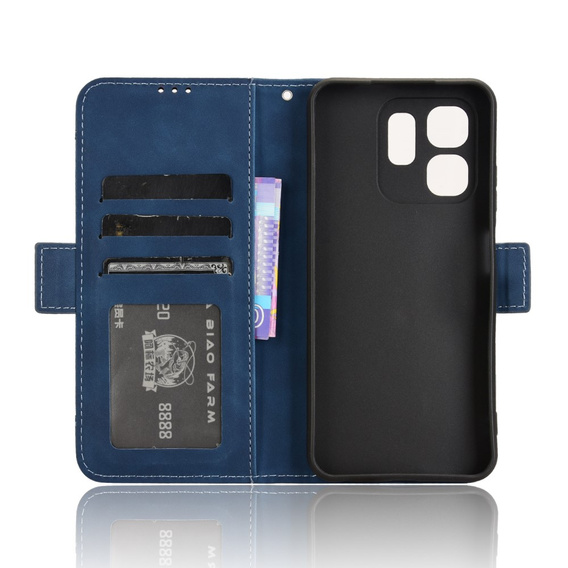 Klapkové puzdro pre Infinix Hot 50i 4G, Card Slot, tmavomodré