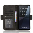 Klapkové puzdro pre Sony Xperia 10 VI, Card Slot, čierne