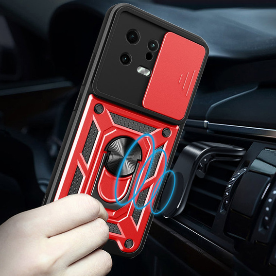 Obal na mobil pre Xiaomi 13, CamShield Slide, červené