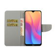 Klapkové puzdro pre Xiaomi Redmi 9A, Wallet, Butterfly modré