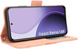 Flipové puzdro pre Oppo Reno 14F, slot na kartu, peňaženka, ružové