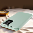 Flipové puzdro pre Samsung Galaxy S25+ Plus, Smart View Wallet, zelený