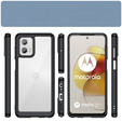 Obal na mobil pre Motorola Moto G73 5G, Fusion Hybrid, transparentné / čierne